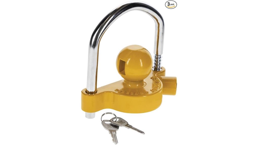 adjustable trailer coupler security