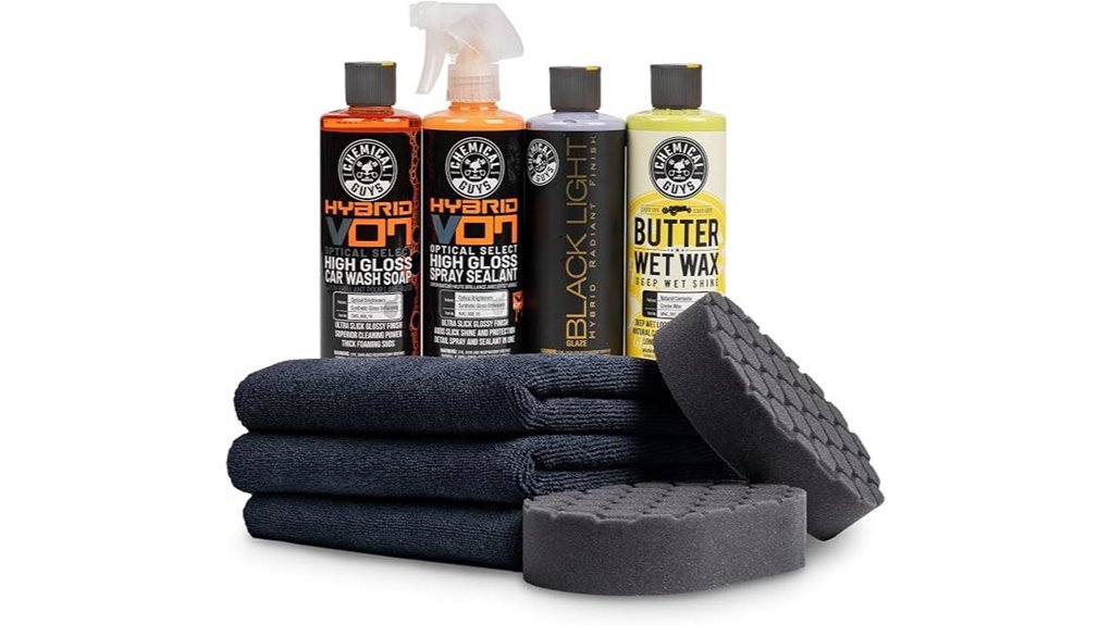 black car detailing kit
