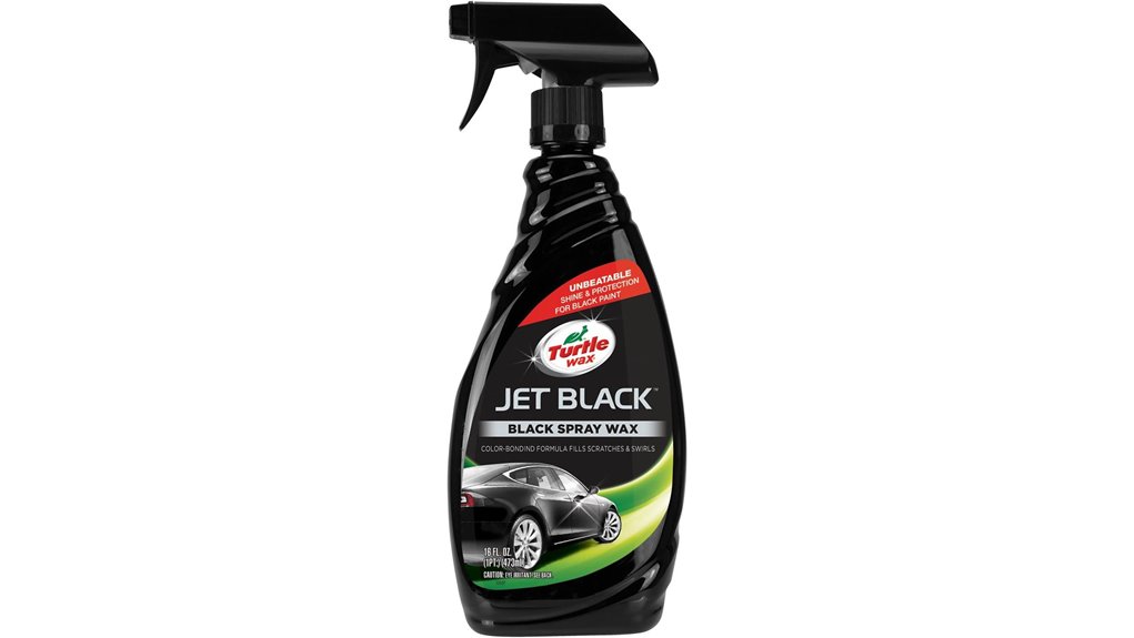 black spray wax solution