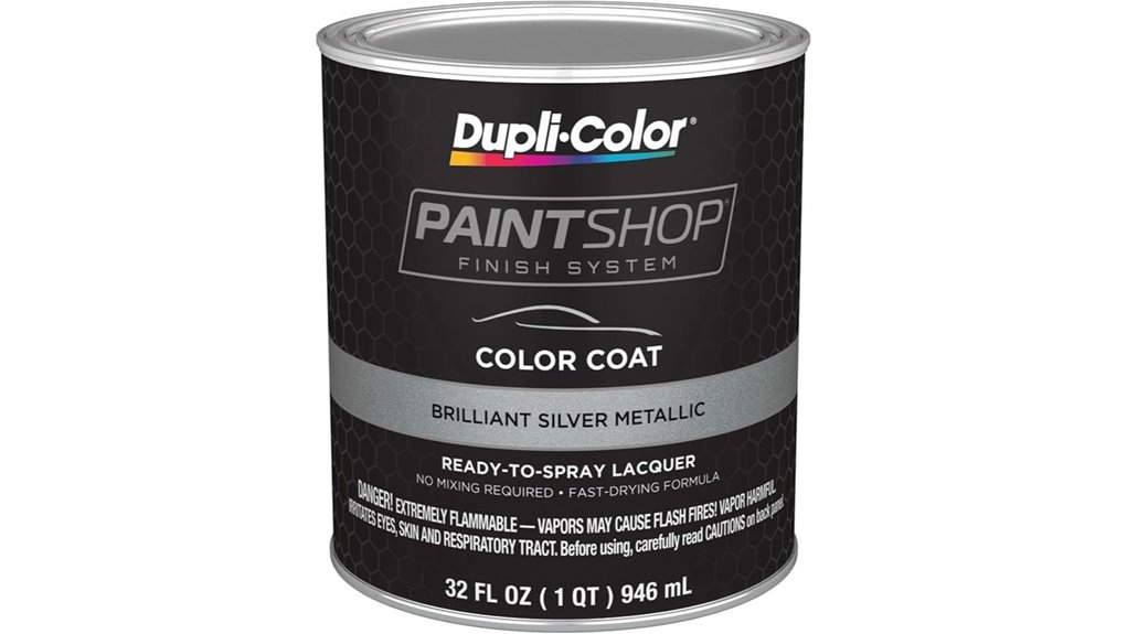 brilliant silver paint quart