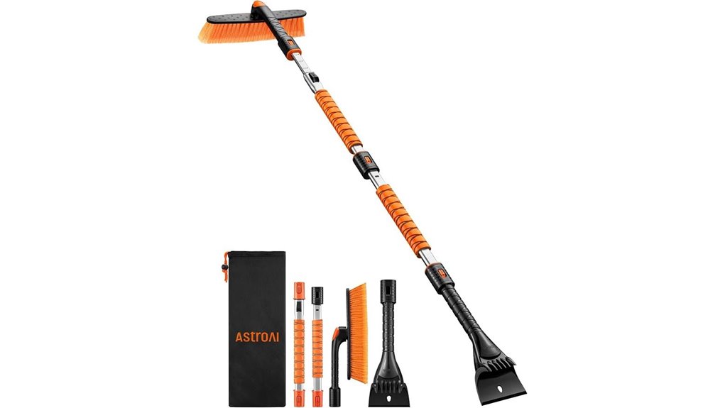 AstroAI extendable snow brush and ice scraper
