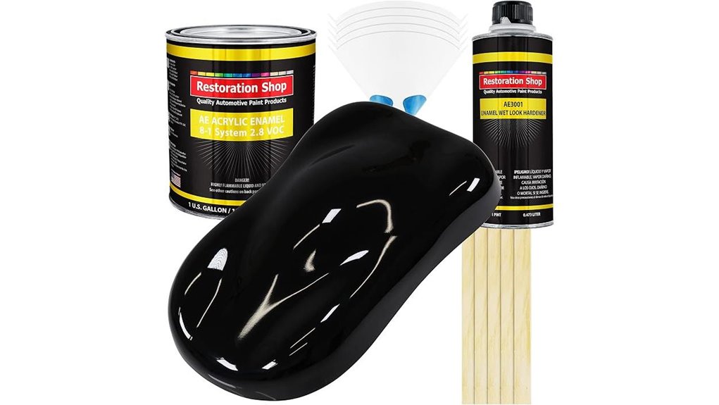 glossy black auto paint