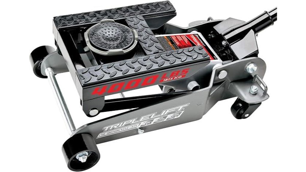 Powerbuilt 2 ton triple lift floor jack
