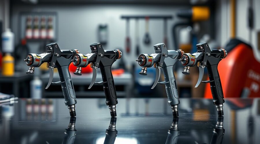 pro level automotive paint guns
