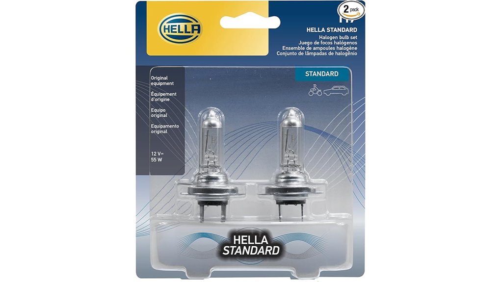 standard 12v halogen bulbs