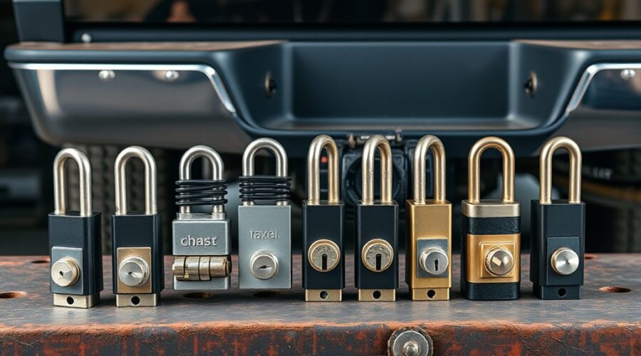 top trailer hitch locks