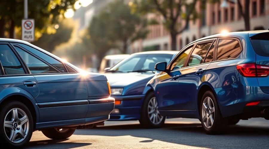 1990s blue car insights