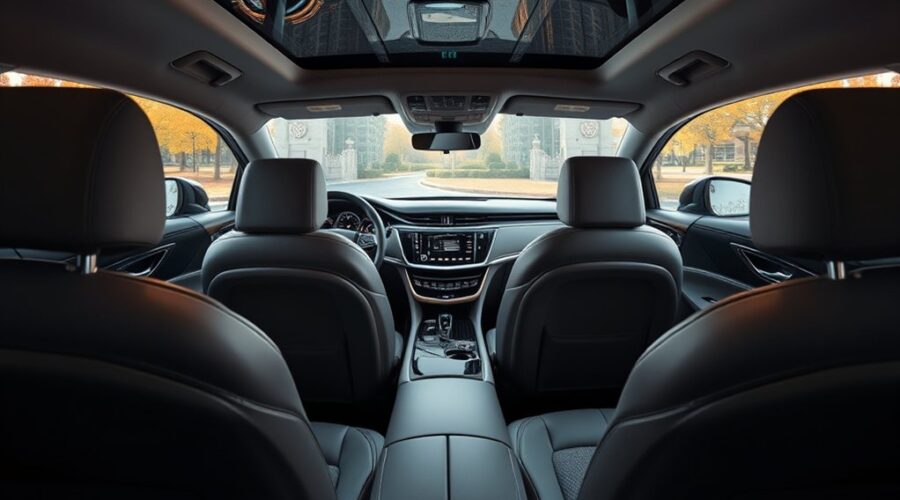 luxury electric sedan features