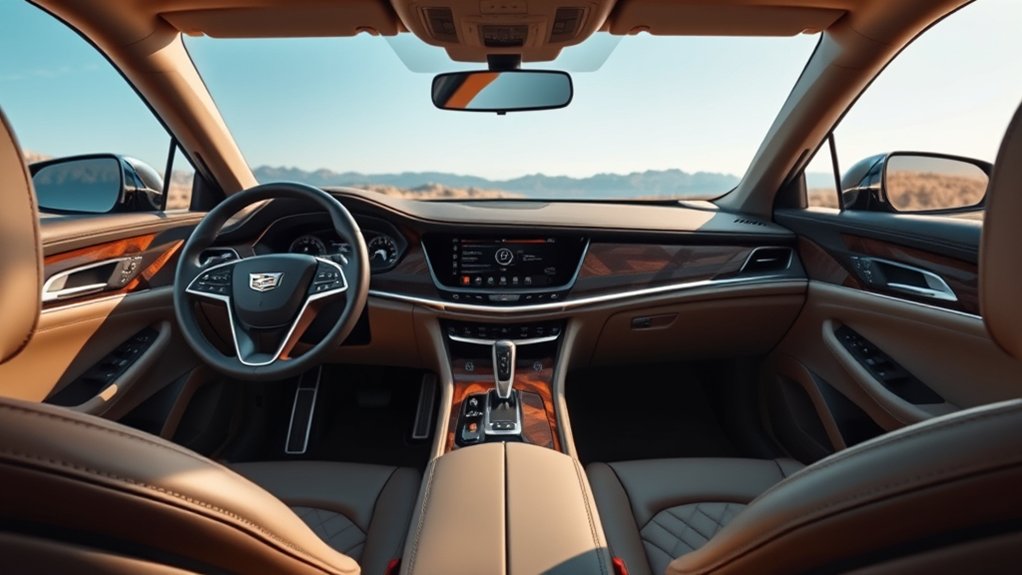 Cadillac Celestiq interior with four-seat cabin and large display