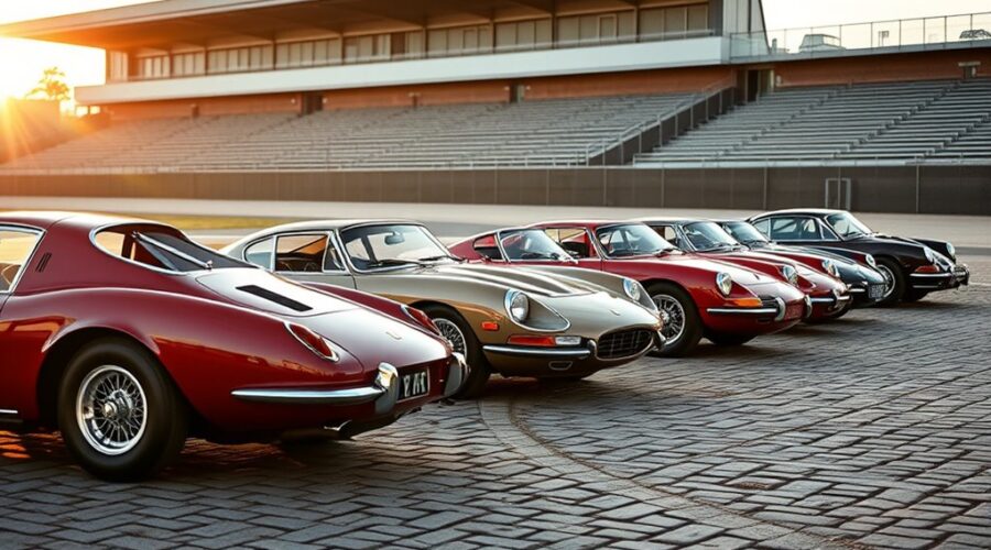 vintage racing car evolution