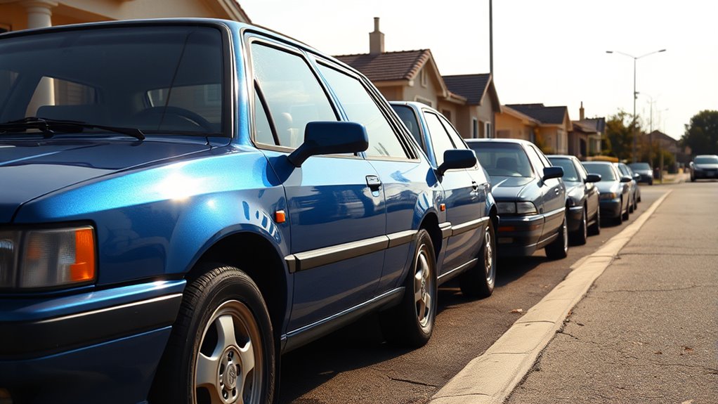 Blue cars of the 1990s, performance icons with vivid blue paint